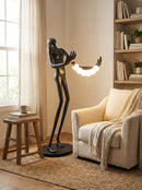 Tilt Head Human Sculpture Floor Lamp