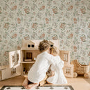 Woodland Whimsy Wallpaper - Enchanting Animals & Nature-Inspired Wallcovering
