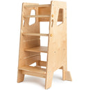 Adjustable Toddler Kitchen Tower with Safety Bars