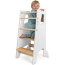 Adjustable Toddler Kitchen Tower with Safety Bars