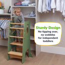 Adjustable Toddler Kitchen Tower with Safety Bars by Ocodile.com