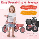 Convertible Toddler Trike with 86° Limited Steering Angle by LJGDeals