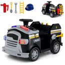 12V Toddler Fire Toy Car with Shovel and Wrench for Ages 37-95 Months