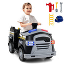 12V Toddler Fire Toy Car with Shovel and Wrench for Ages 37-95 Months