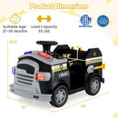 12V Toddler Fire Toy Car with Shovel and Wrench for Ages 37-95 Months