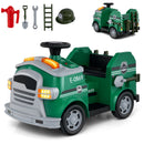 12V Toddler Fire Toy Car with Shovel and Wrench for Ages 37-95 Months