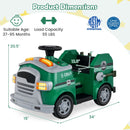 12V Toddler Fire Toy Car with Shovel and Wrench for Ages 37-95 Months