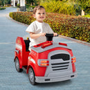 12V Toddler Fire Toy Car with Shovel and Wrench for Ages 37-95 Months