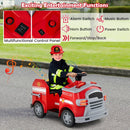 12V Toddler Fire Toy Car with Shovel and Wrench for Ages 37-95 Months