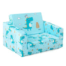 Kids Recliner Sofa Converts to Sleeper Bed for Boys Girls-Blue by LJGDeals