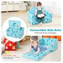Kids Recliner Sofa Converts to Sleeper Bed for Boys Girls-Blue by LJGDeals