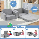 2-in-1 Children’s Convertible Sofa to Lounger-L by LJGDeals