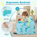 Kids Recliner Sofa Converts to Sleeper Bed for Boys Girls-Blue by LJGDeals