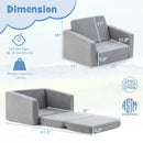 2-in-1 Children’s Convertible Sofa to Lounger-L by LJGDeals