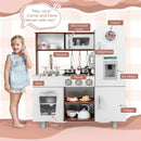 Kids Kitchen Playset with Realistic Sounds and Lights-Brown & White by LJGDeals