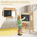 Toddler Kitchen Step Stool with Activity Chalkboard and Adjustable Height by LJGDeals