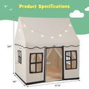 Toddler Large Playhouse with Star String Lights by LJGDeals