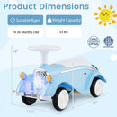 Toddler Ride on Toy Classic Sliding Car with Horn and LED Headlight