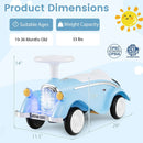 Toddler Ride on Toy Classic Sliding Car with Horn and LED Headlight by LJGDeals