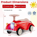 Toddler Ride on Toy Classic Sliding Car with Horn and LED Headlight by LJGDeals