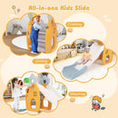 Foldable Slide with Basketball Hoop and Buffer Zone for Kids Aged 3+ Years Old by LJGDeals