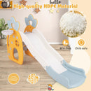 Foldable Slide with Basketball Hoop and Buffer Zone for Kids Aged 3+ Years Old by LJGDeals