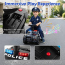 Toddler Sliding Car with Steering Wheel and Under-Seat Storage Push-Black by LJGDeals