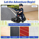 Toddler Sliding Car with Steering Wheel and Under-Seat Storage Push-Black by LJGDeals