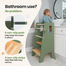 Adjustable Toddler Kitchen Tower with Safety Bars