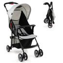 Toddler Travel Stroller for Airplane with Canopy and Adjustable Backrest by LJGDeals