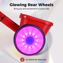 Toddler Tricycle with Glowing Wheels and 4-Level Adjustable Seat by LJGDeals
