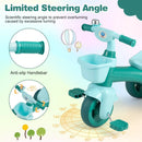 Toddler Tricycle with Limited Steering with Front Baskets and Bell by LJGDeals