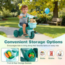 Toddler Tricycle with Limited Steering with Front Baskets and Bell by LJGDeals