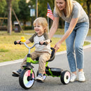 Toddler Tricycle with 3-Position Seat and Storage Basket for Kids by LJGDeals