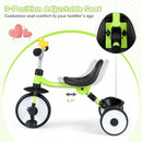 Toddler Tricycle with 3-Position Seat and Storage Basket for Kids by LJGDeals
