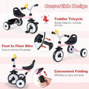 Toddler Tricycle with 3-Position Seat and Storage Basket for Kids