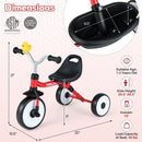 Toddler Tricycle with 3-Position Seat and Storage Basket for Kids by LJGDeals