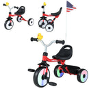 Toddler Tricycle with 3-Position Seat and Storage Basket for Kids by LJGDeals