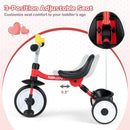 Toddler Tricycle with 3-Position Seat and Storage Basket for Kids by LJGDeals