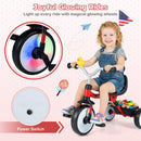 Toddler Tricycle with 3-Position Seat and Storage Basket for Kids