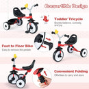 Toddler Tricycle with 3-Position Seat and Storage Basket for Kids by LJGDeals