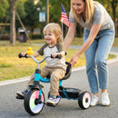 Toddler Tricycle with 3-Position Seat and Storage Basket for Kids by LJGDeals