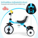 Toddler Tricycle with 3-Position Seat and Storage Basket for Kids by LJGDeals
