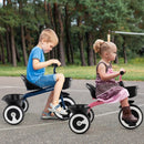 Toddler Tricycle with Adjustable Seat and Storage Baskets for 1.5-5 Years Old by LJGDeals