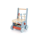 2-in-1 Toddler Wooden Baby Push Walker with Multi-Activity Center by LJGDeals
