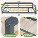 Twin Montessori Floor Bed with Safety Guardrails