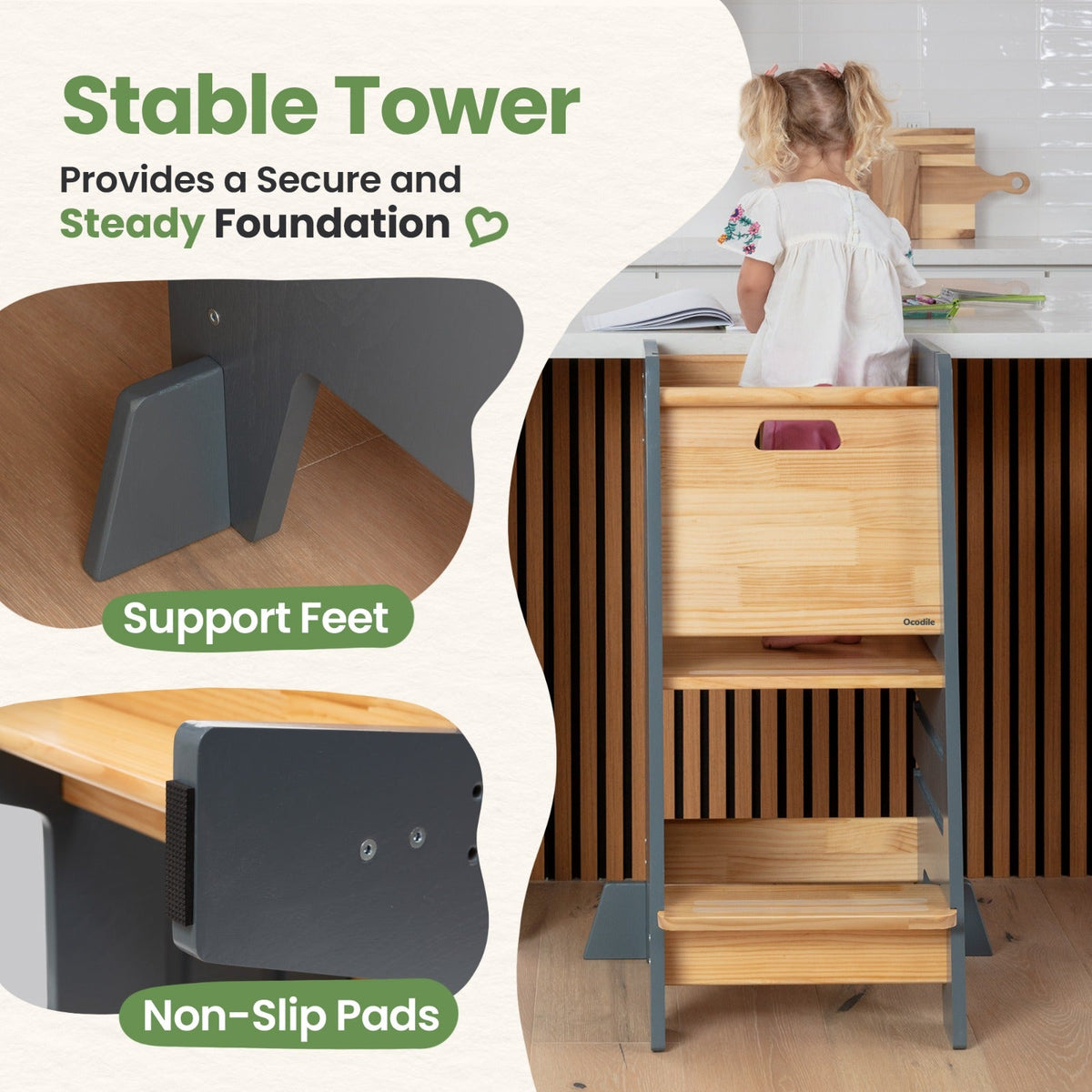 Standing Toddler Tower with Sliding Safety Door, photo 9 of 40