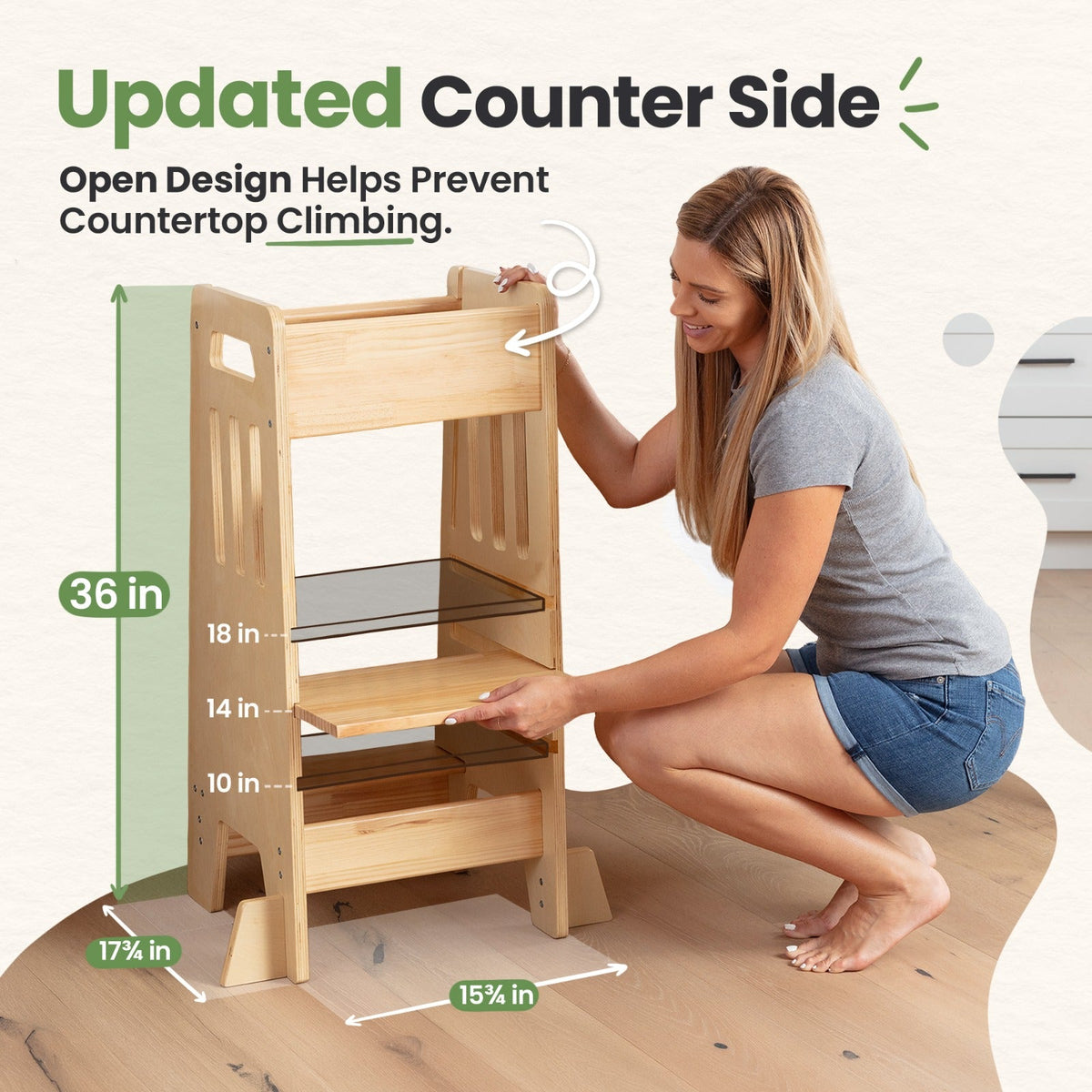 Standing Toddler Tower with Sliding Safety Door, photo 20 of 40