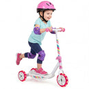 Toddlers Kick Scooter with LED Light-Up Wheels and Wide Anti-Slip Deck for Boys and Girls by LJGDeals