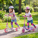 Toddlers Kick Scooter with LED Light-Up Wheels and Wide Anti-Slip Deck for Boys and Girls by LJGDeals